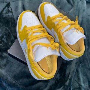 Air Jordan 1’s Low | WHITE • POLLEN